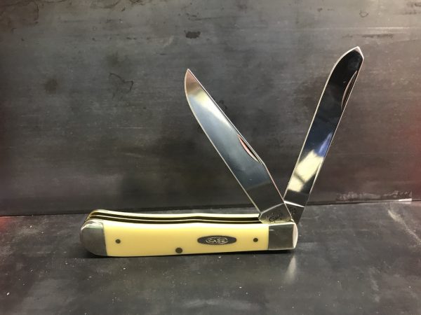 Case Yellow Synthetic Trapper Pocket Knife 00161