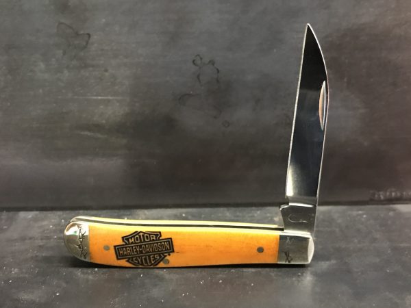 Case Knives 52072 Harley-Davidson® Persimmon Orange Bone